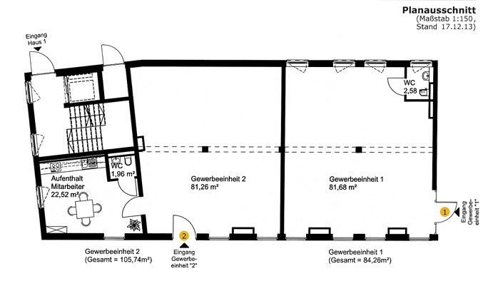 Grundriss B�ro / Praxis Markt Erlbach