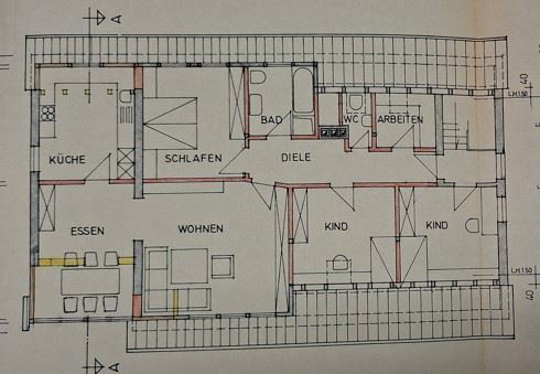 Grundriss DG Mehrfamilienhaus M�nchsteinach