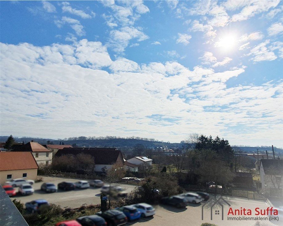 Weitblick vom Flachdach Einfamilienhaus Scheinfeld