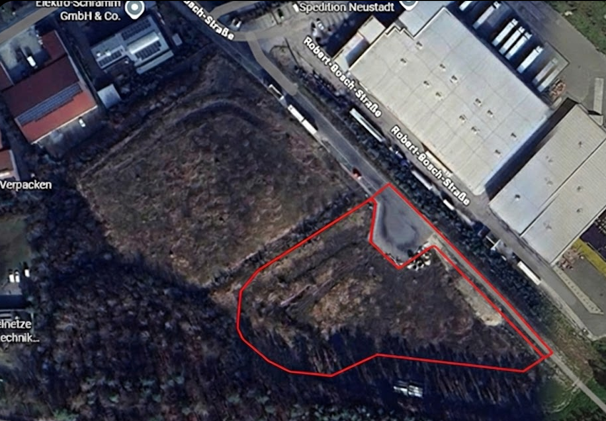 Blick von oben Gewerbegrundst�ck Neustadt a d Aisch
