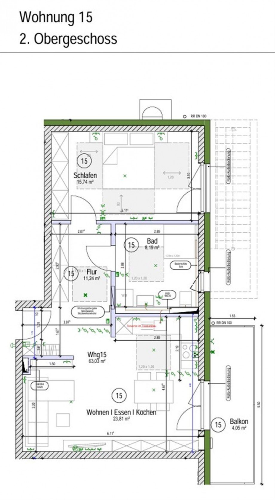 Grundriss Etagenwohnung Domb�hl