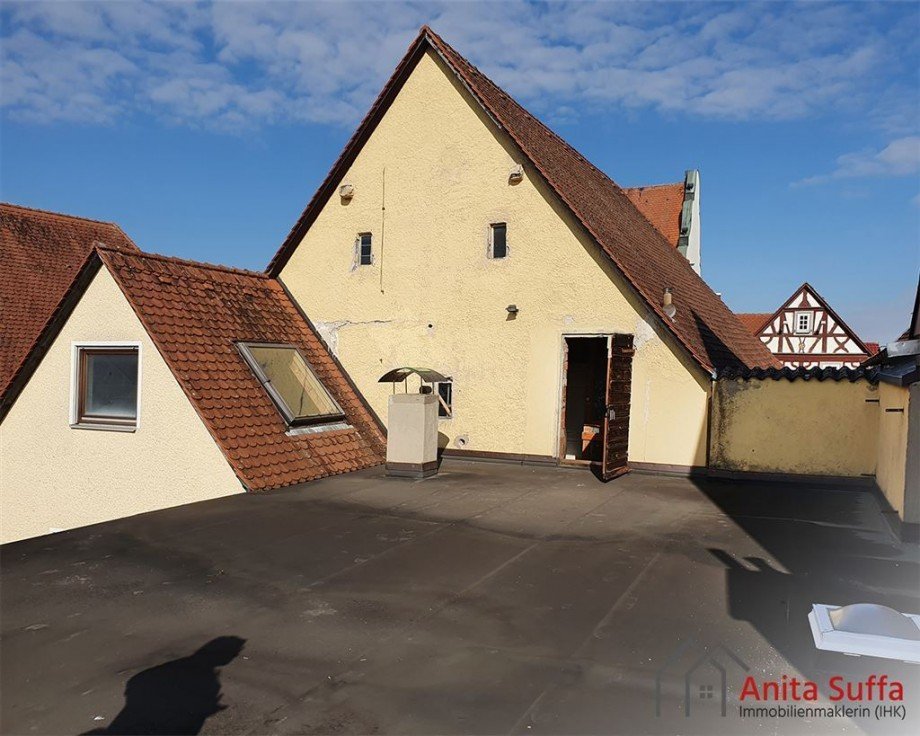 Flachdach (M�gliche Dachterrasse) Einfamilienhaus Scheinfeld