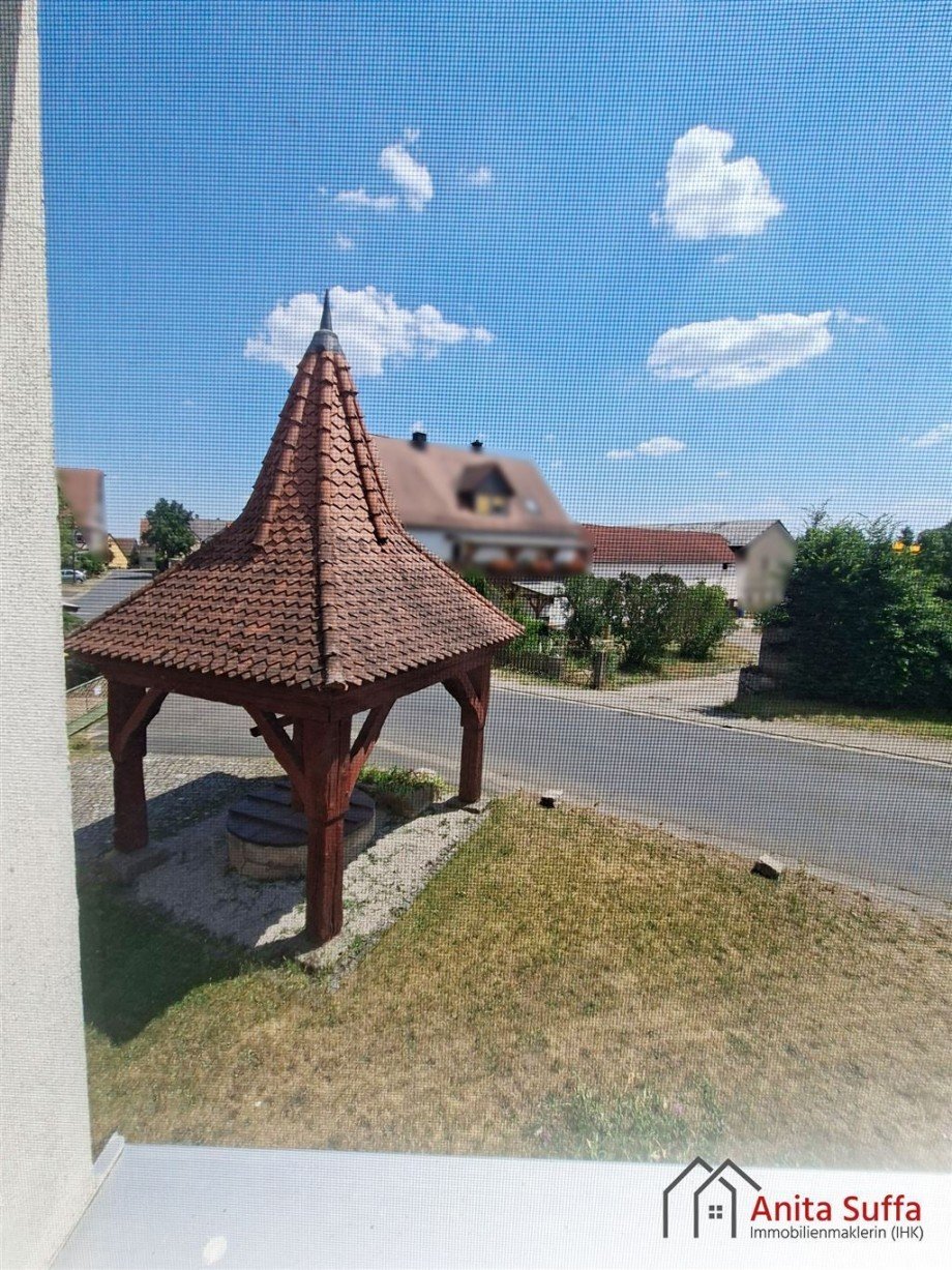 Ausblick Wohnzimmer OG Zweifamilienhaus Dachsbach