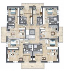 Grundriss 2.OG Energieeffizientes Wohnen: QNG40 Neubau - ETW mit Top - KfW - Darlehen und Garage!