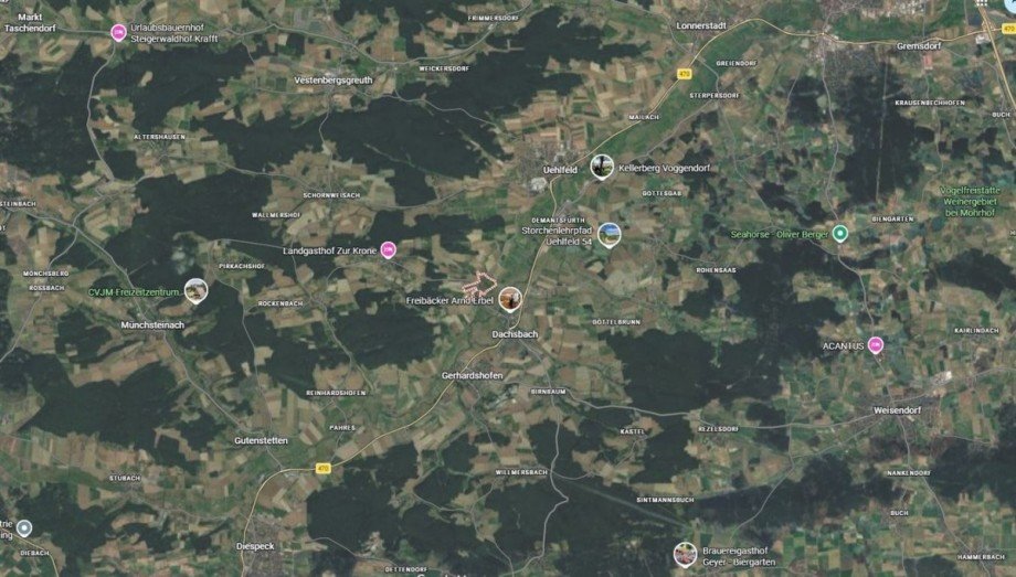 Lage Zweifamilienhaus Dachsbach