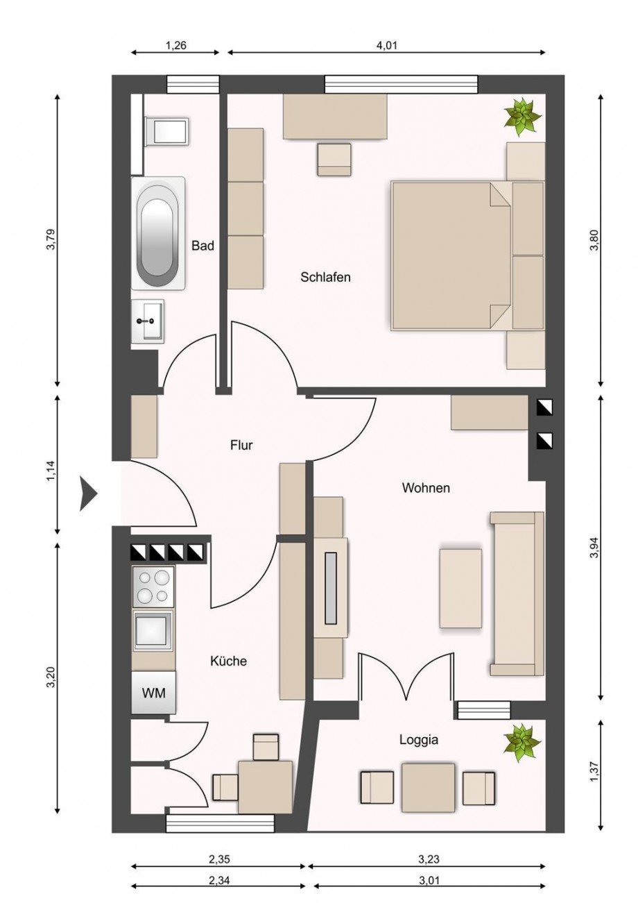 Grundriss Etagenwohnung Berlin