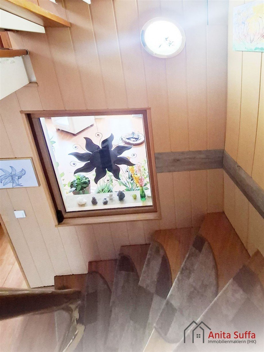 Fenster im Treppenhaus Reihenhaus Dietersheim , Mittelfr