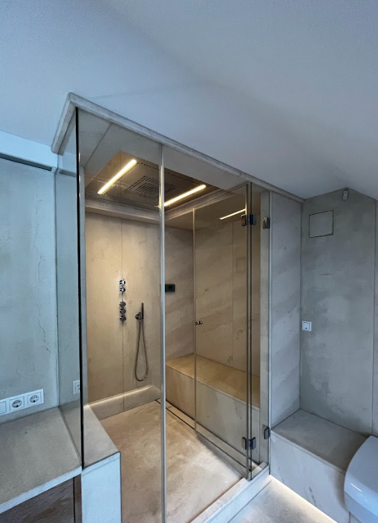 Dusche DG Erdgeschosswohnung Burghaslach