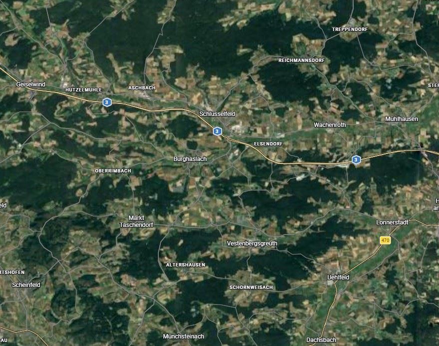 Lage Erdgeschosswohnung Burghaslach