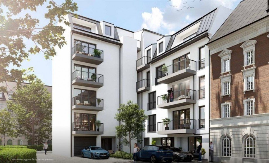Aussenansicht virtualisiert Etagenwohnung Leipzig