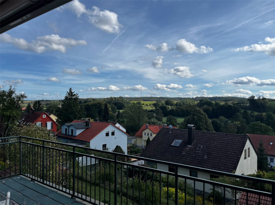 Aussicht Erdgeschosswohnung Burghaslach
