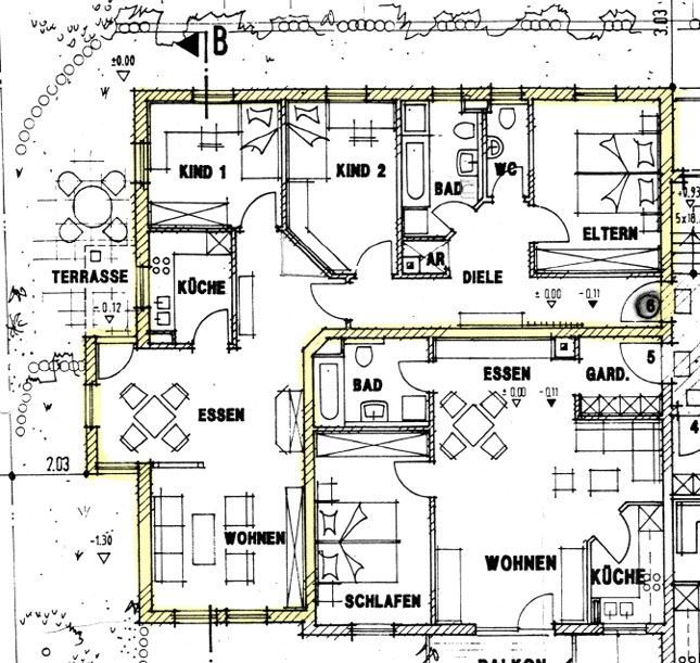 Grundriss Erdgeschosswohnung Wilhermsdorf