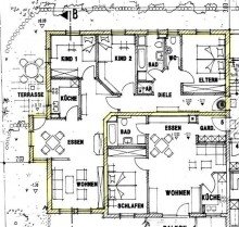 Grundriss Modern, hell, naturnah - Stilvolle 4-Zimmer-Gartenwohnung inklusive Tiefgarage!