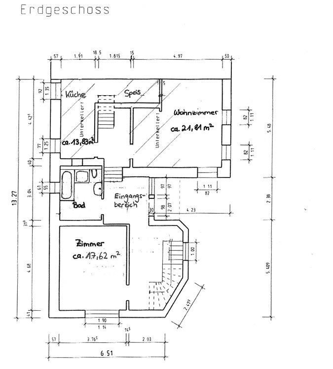 Grundriss EG Doppelhaush�lfte Diespeck