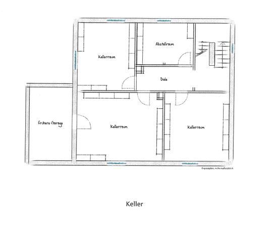 Grundriss.Keller Einfamilienhaus Herzogenaurach