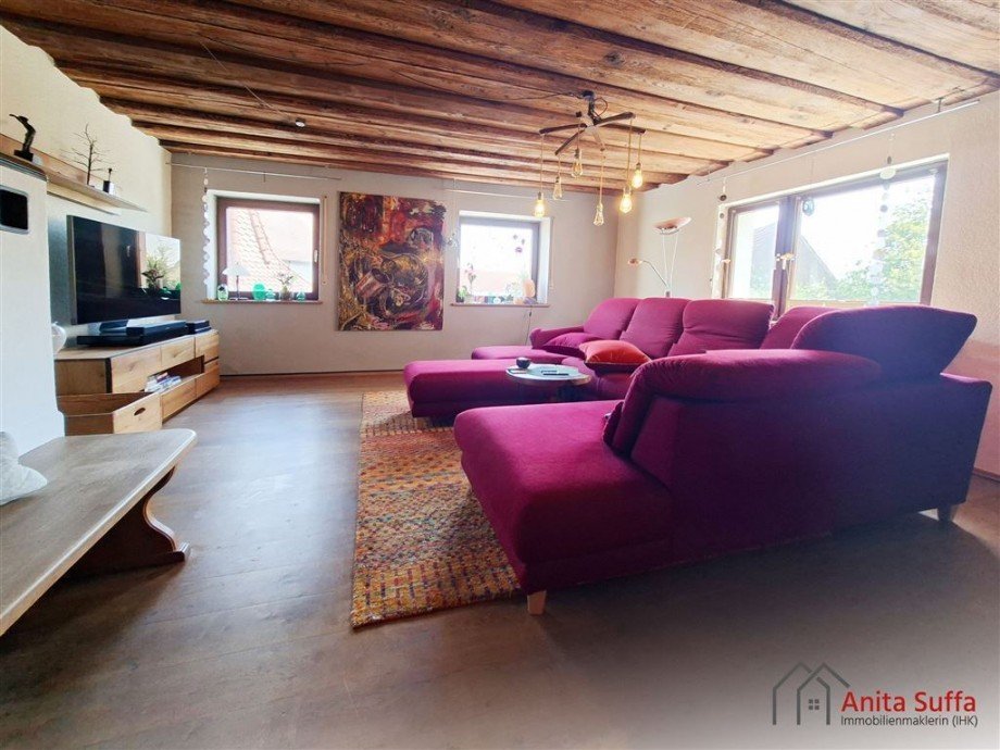 Wohnzimmer OG Zweifamilienhaus Dachsbach