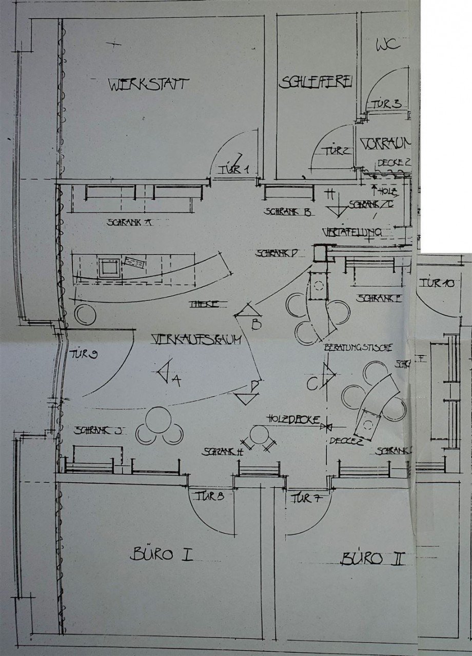 Grundriss neu Einzelhandelsladen Neustadt a d Aisch