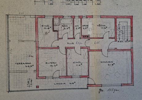 Grundriss EG Mehrfamilienhaus M�nchsteinach