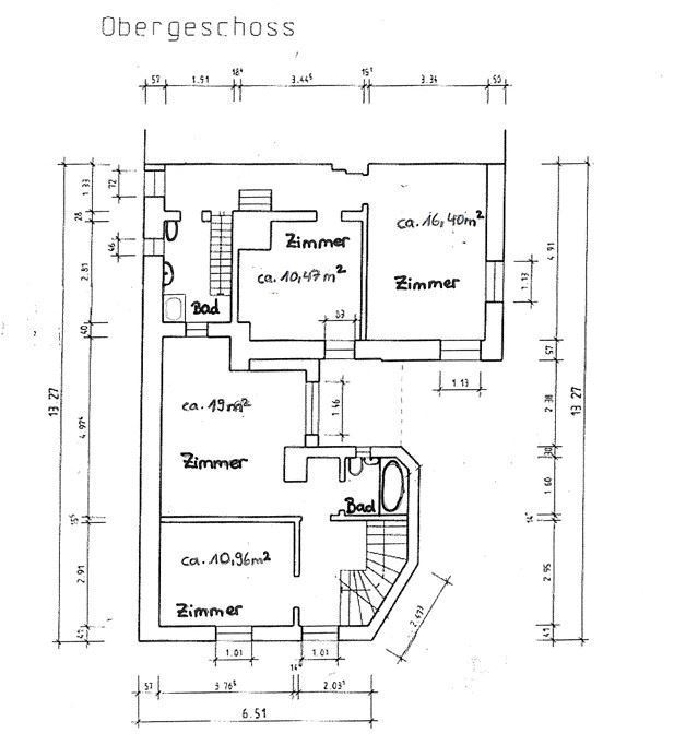 Grundriss OG Doppelhaush�lfte Diespeck