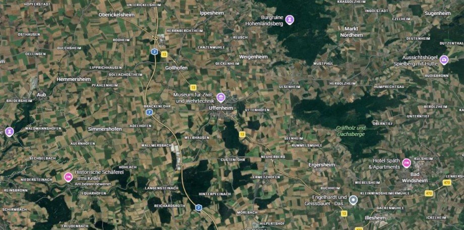 Lageplan Doppelhaush�lfte Uffenheim