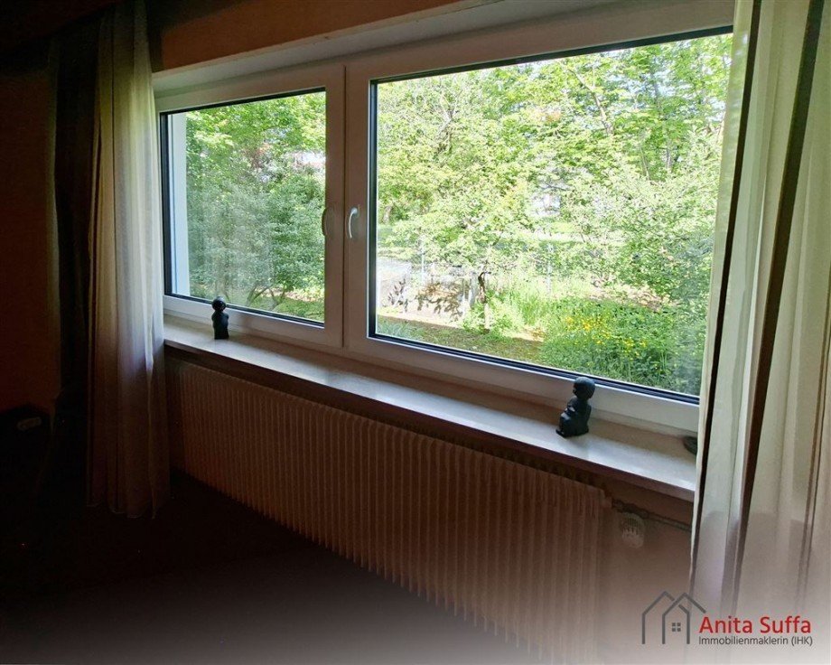 Ausblick Zimmer 1 EG Zweifamilienhaus Markt Bibart
