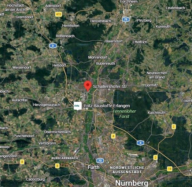 Lage Halle Erlangen